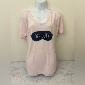 Gilligan O'Malley Women’s Sleep Shirt Size M Top Pink Sleepwear T-Shirt